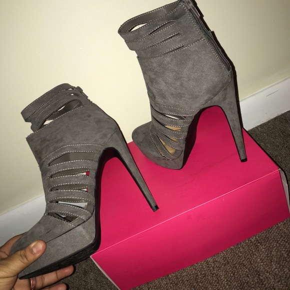 Military green booties - Picture 3 of 5